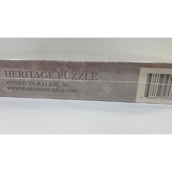 Heritage Puzzles 550 Pc Jigsaw Ribbons And Bows & Loading Up Santa Express II - Picture 8 of 16